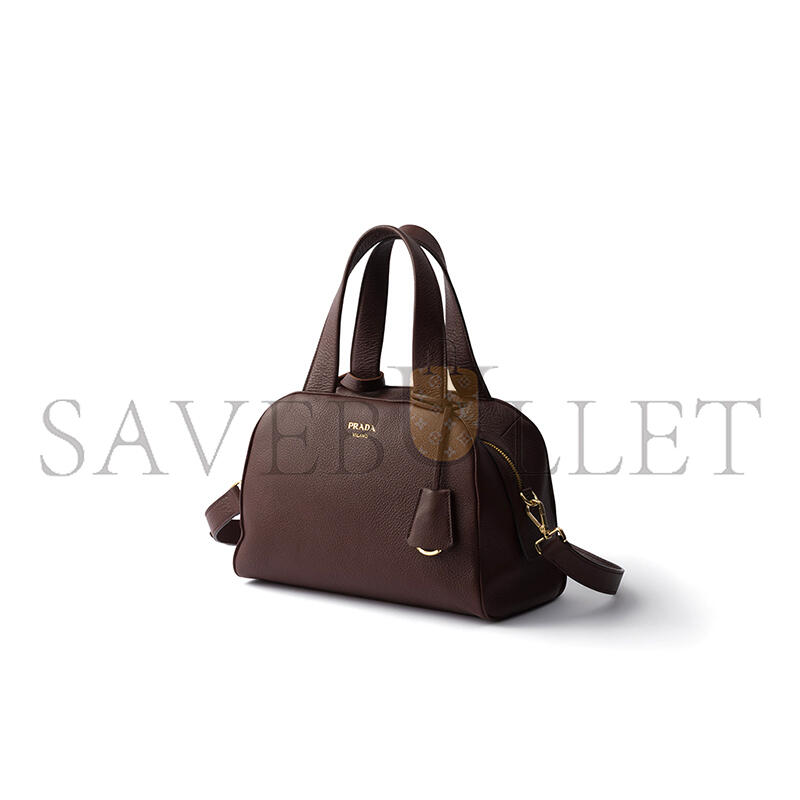 PRADA MEDIUM LEATHER TOP-HANDLE BAG 1BB149 (28*20*13cm)